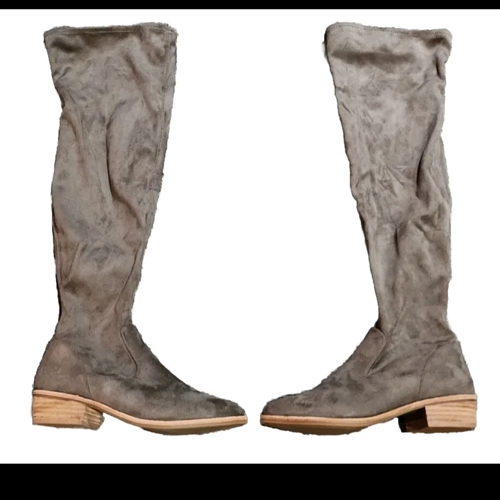 Gianni Bini Gray Over the Knee Boots